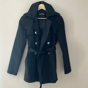 Express black trench coat